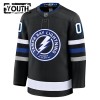Tampa Bay Lightning Fanatics Premium Custom 2024-25 Alternate Schwarz Trikot - Kinder